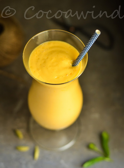 Mango Lassi with a hint of cardamom