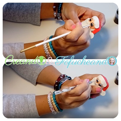 Pintamos-Bola-navideña-de-papá-noel-creandoyfofucheando