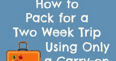 luggage for two week trip