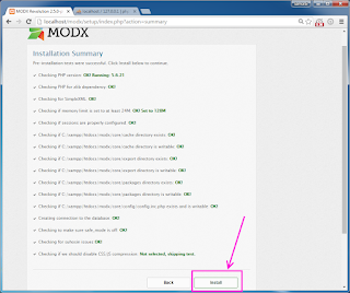 Install MODX Revolution 2.5 CMS on Windows ( XAMPP 5.6.21 ) tutorial 16