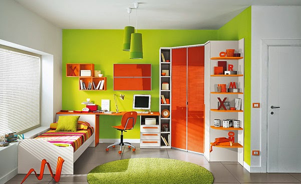 Bedroom Design for Minimalist Girls in Green Bedroom Design for Minimalist Girls in Green