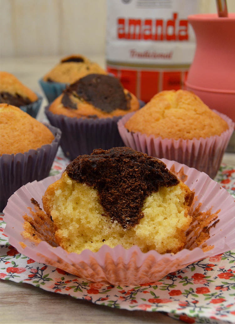Muffins marmolados / Recetas dulces, fáciles y ricas! / Tres Tenedores