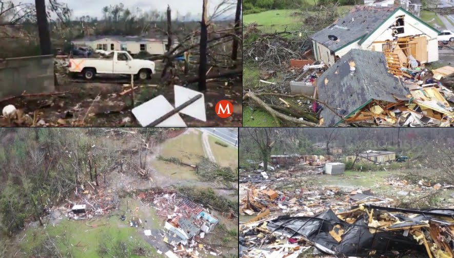 Forte Tornado in Alabama provoca morti, immagini impattanti.