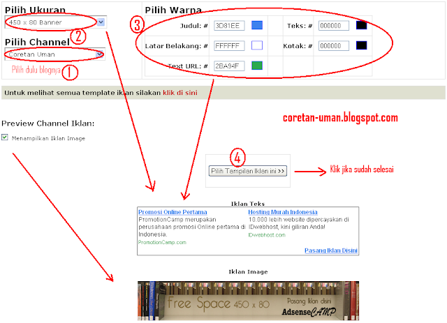 Cara Pasang Script iklan adsensecamp di blogspot/blogger