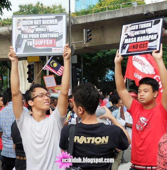 Gambar Luahan Rakyat Di Himpunan Bantah GST 501