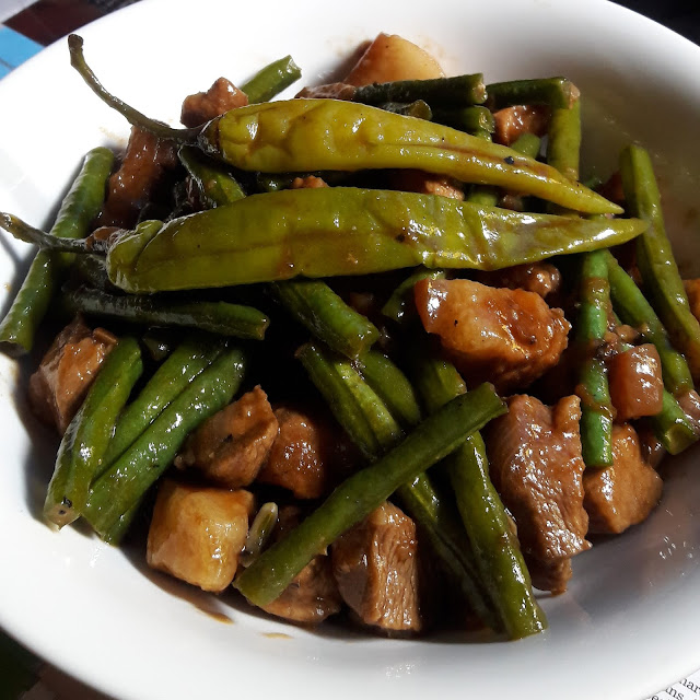 ADOBONG SITAW WITH PORK RECIPE