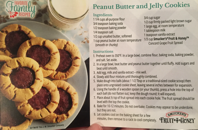 Peanut Butter and Jelly Cookie Recipe