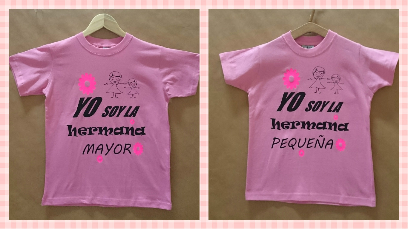 playeras personalizadas para 3 hermanas