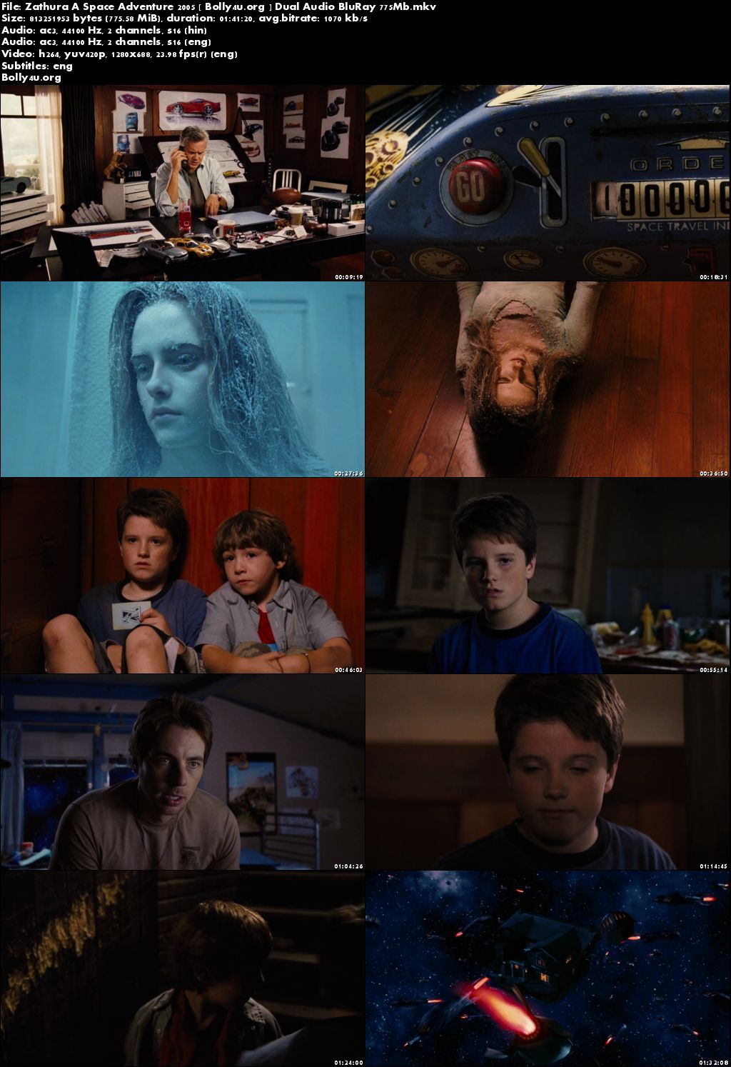 Zathura A Space Adventure 2005 BluRay 750MB Hindi Dual Audio 720p Download