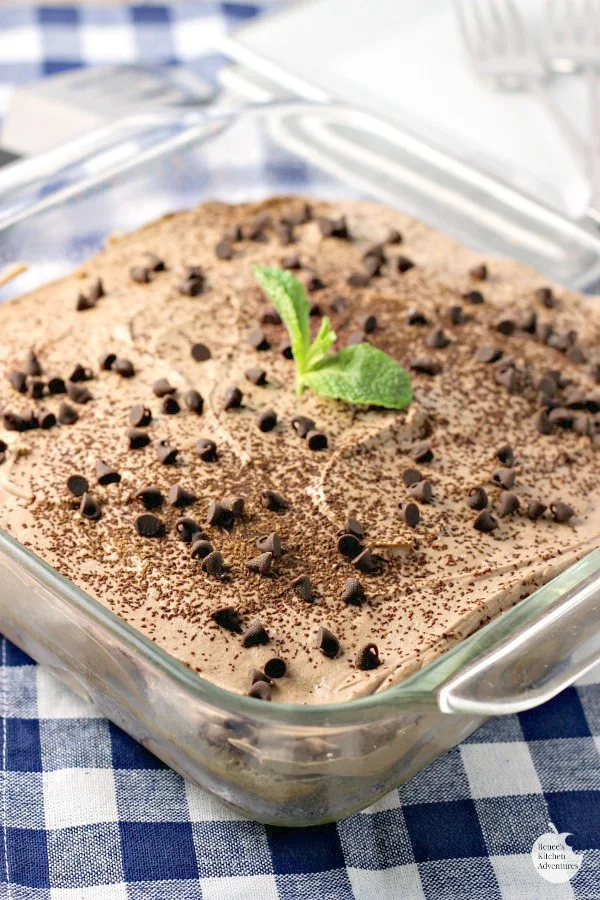 Chocolate Tiramisu | by Renee's Kitchen Adventures - quick and easy dessert recipe for chocolate flavored tiramisu #SundaySupper #RKArecipes