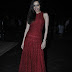 Shraddha Kapoor In Maroon Dress At Lakme Fashion Week