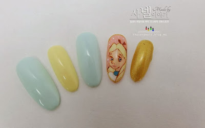 alice in wonderland nail art