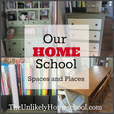 The Unlikely Homeschool: Our HOME School Places and Spaces 2013