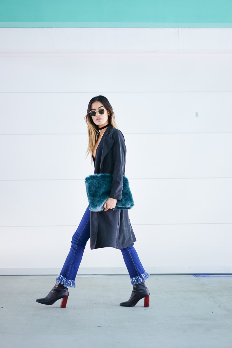 Little Black Boots Trend To Love Fringe Denim