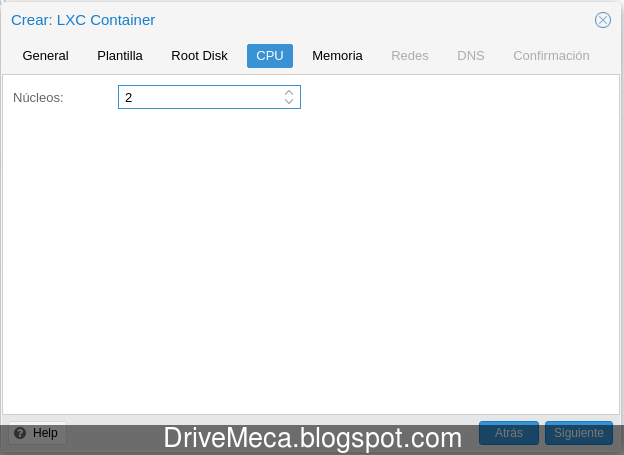 Creando maquina LXC en Proxmox VE