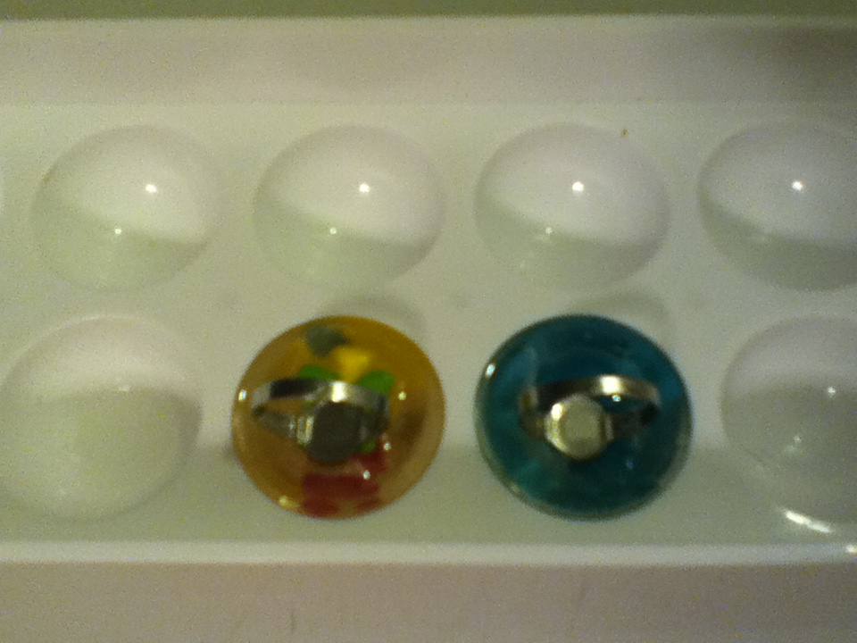 Resin Jewelry Bubble Gum Machine Rings