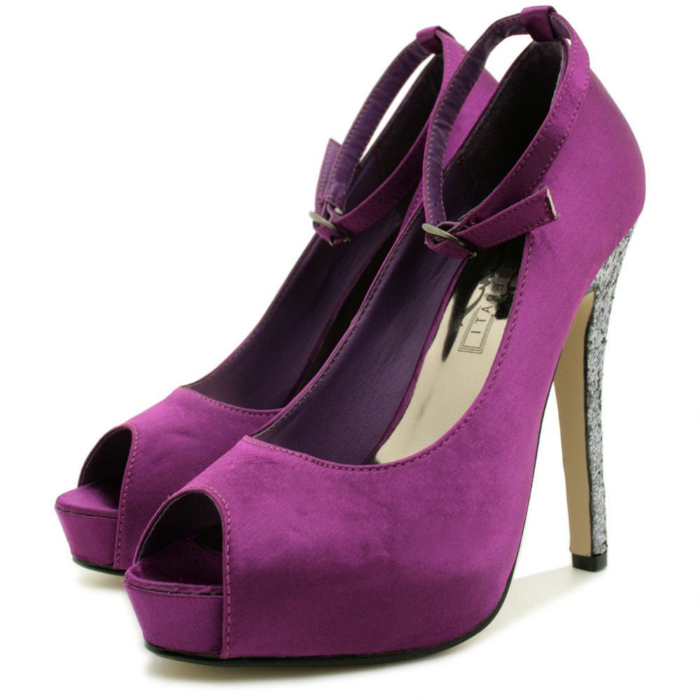 violet stilettos