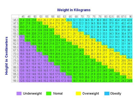 bmi calculator chart bmi calculator chart