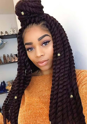 19 Pretty Twist Braids Hairstyles For African With Black Hair