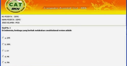 Contoh Soal Cpns Sesuai Kisi Kisi Menpan Rb Tahun 2019