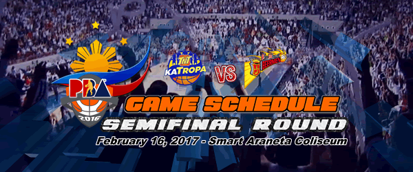 List of PBA Game(s) Thursday February 16, 2017 @ Smart Araneta Coliseum List of PBA Game(s) Thursday February 16, 2017 @ Smart Araneta Coliseum