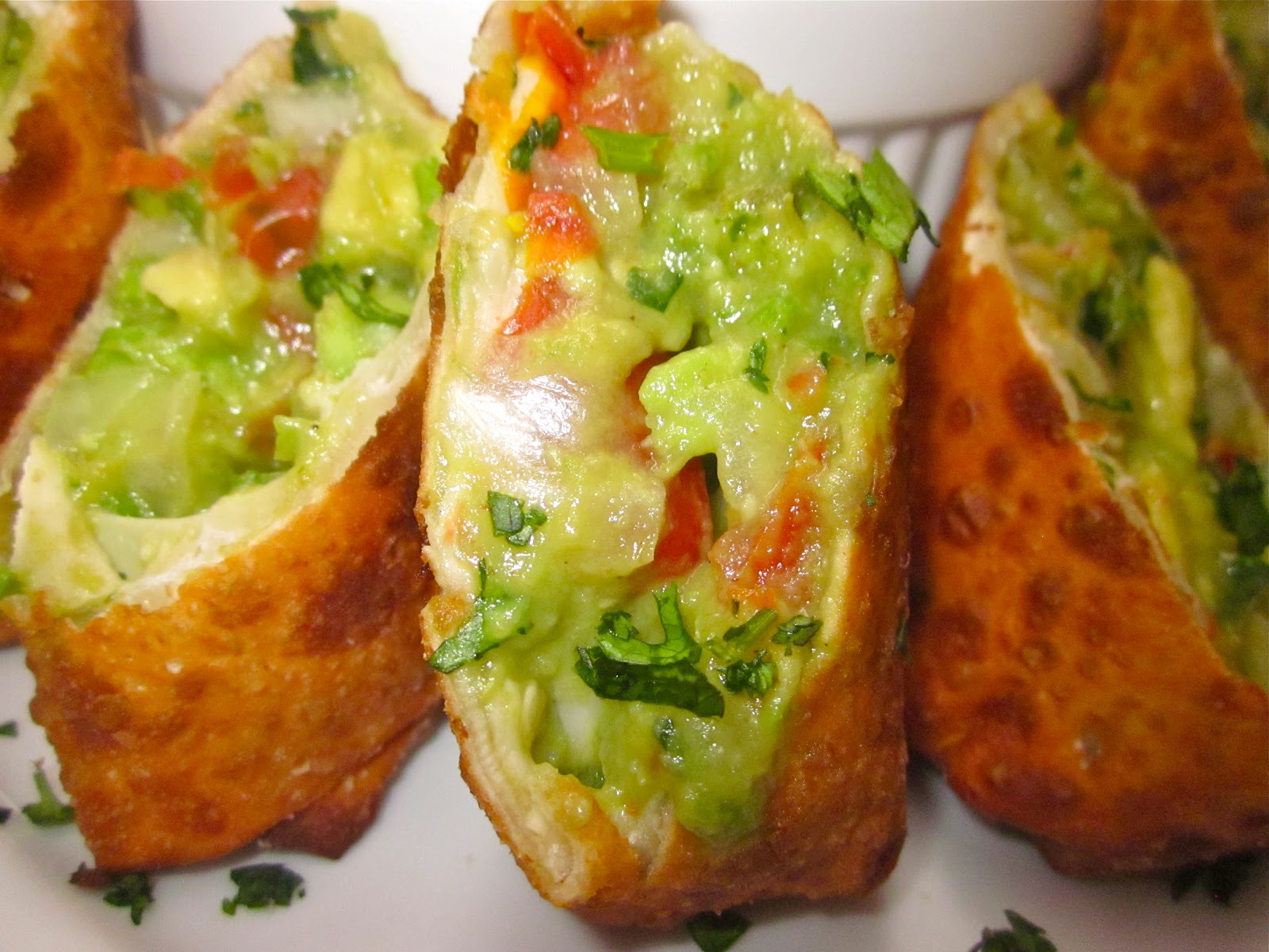 Haute + Heirloom Guacamole Egg Rolls with Cilantro Ranch Dipping Sauce