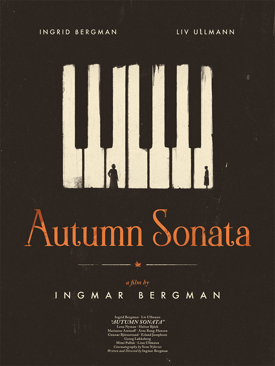 INSIDE THE ROCK POSTER FRAME BLOG: Ingmar Bergman Persona & Autumn Sonata Posters Release By Black Dragon Press