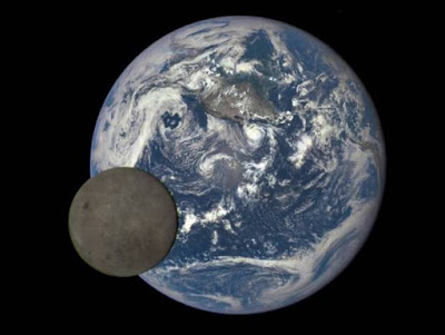 Earth and moon. DSCOVR. NASA Earth and moon. DSCOVR. NASA