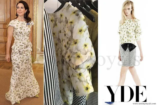 Crown Princess Mary wore YDE COPNHAGEN Gown Spring / Summer 2015