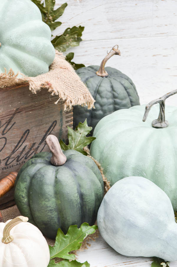 DIY Chalk Paint Pumpkins - How to Make Them Look Like Real Heirlooms