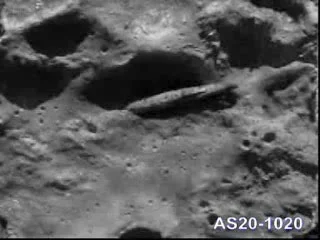 Actual UFO on the Moon.