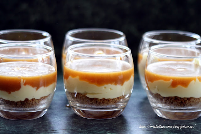 Salted Caramel Cheesecake Pots