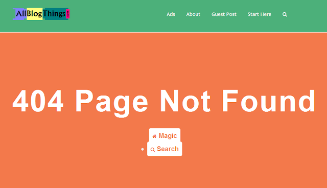 example of 404 error page