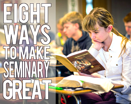 A Year of FHE // Eight Ways to Make Seminary Great! A bunch of great ideas for teens to read each year as Seminary is about to begin. #lds #seminary