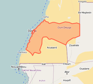 Province d'Oued EdDahab Maroc Maps