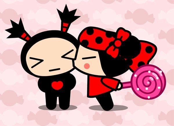 Garu y Pucca: Tarjetas o Invitaciones para Imprimir Gratis. Para hacer invitaciones, tarjetas, marcos de fotos o etiquetas, para imprimir gratis de Garu y Pucca.