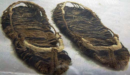 sandalias de cabello humano
