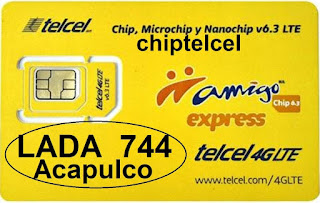 Chip Telcel LADA 744