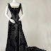 Then & Now ~ Black Evening Dress with Lace Details