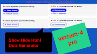 Html Quiz Generator | Create Own Quiz for Blog & Web - Html Quiz Generator