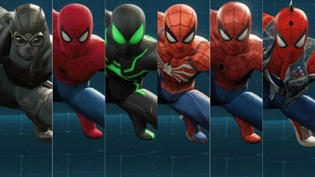 Spiderman Ps4 trajes