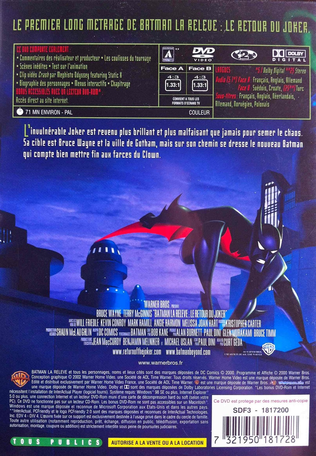 Batman La Relève Le Retour Du Joker Magic Doudou Club: Batman La relève - Le Retour du Joker - Test DVD