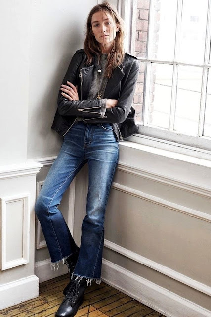 WHISPER blog: CROPPED FLARE JEANS #cropped #flare #denim #jeans #estilo #style