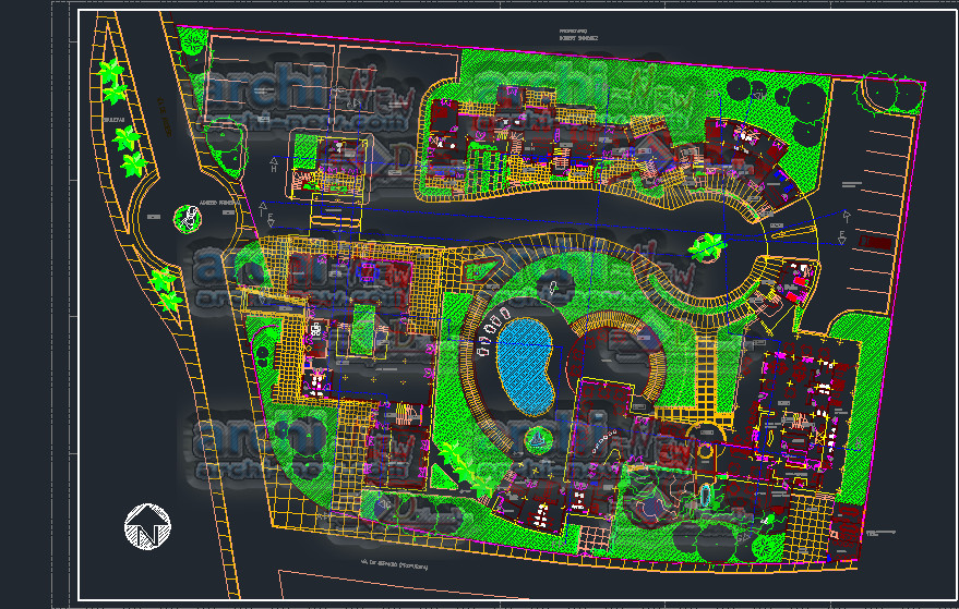 Download AutoCAD CAD DWG file shelter lodging Archi-new - Free Dwg file