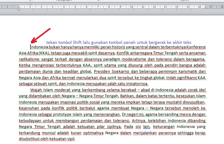 Cara Memilih Atau Block Teks Di Ms Word Teknologi Informasi