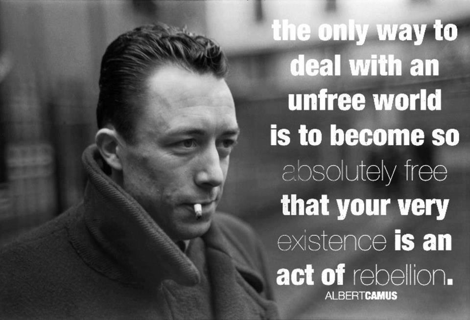 The only way to deal with an unfree world is to so absolutely