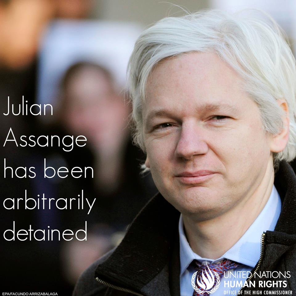 UN panel rules Julian Assange arbitrarily detained, entitled to liberty & compensation