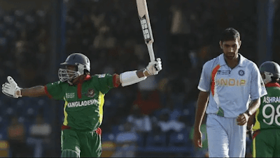 Bangladesh upsets India in 2007 Cricket World Cup