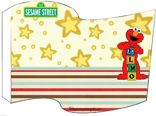 Sesame Street: Free Printable Mini Kit Sesame Street, Food Toppers or Flags