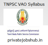 TNPSC VAO Syllabus TNPSC VAO Syllabus